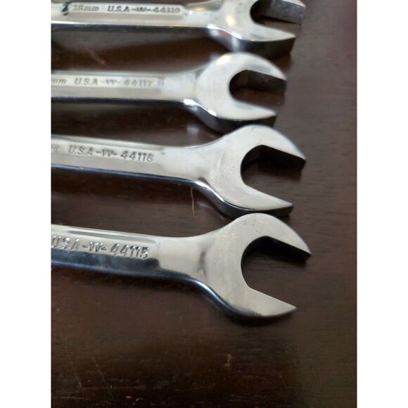 Craftsman Stubby Combination Wrenches Polished VV SERIES 18MM 15MM 14MM 13MM - Picture 7 of 9